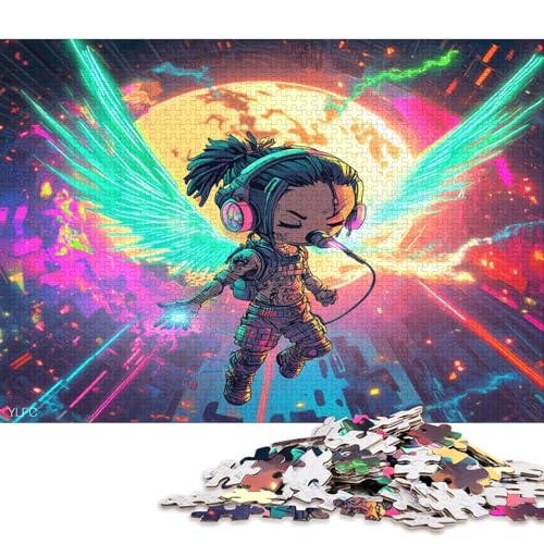 Engel Angelus Puzzle Puzzl Holz Kunst Premium Spiel Entpacken Poster Puzzle Engel-Puzzle Für Erwachsene Und Kinder Ab 13 Jahren 1000pcs (75x50cm) von DUABELPHF