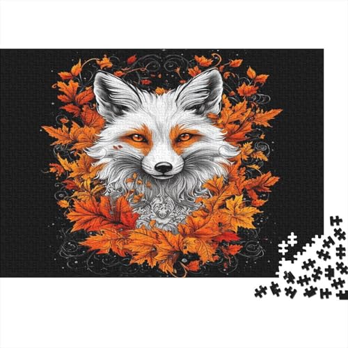 Fuchs Fox Puzzle HolzKunst Premium Magisch Kreativ Lustiges Puzzles Plakat Für Erwachsene Kinder 300pcs (40x28cm) von DUABELPHF