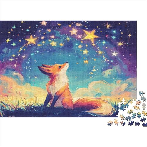 Fuchs Fox Puzzle HolzKunst Premium Magisch Kreativ Lustiges Puzzles Plakat Für Erwachsene Kinder 300pcs (40x28cm) von DUABELPHF