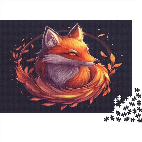 Fuchs Fox Puzzle HolzKunst Premium Magisch Kreativ Lustiges Puzzles Plakat Für Erwachsene Kinder 300pcs (40x28cm) von DUABELPHF