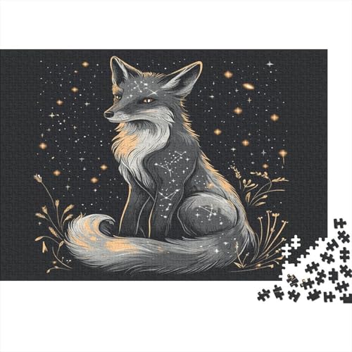 Fuchs Fox Puzzle HolzKunst Premium Magisch Kreativ Lustiges Puzzles Plakat Für Erwachsene Kinder 500pcs (52x38cm) von DUABELPHF