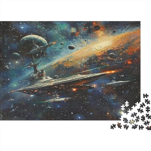 Interstellare Raumschiffe Puzzle 1000 Teile Erwachsene Puzzles Für Erwachsene Klassische Puzzles 1000 Teile Erwachsene Puzzlespiel Schwer Spielzeug Erwachsene Kinder Puzzel 1000pcs (75x50c von DUABELPHF