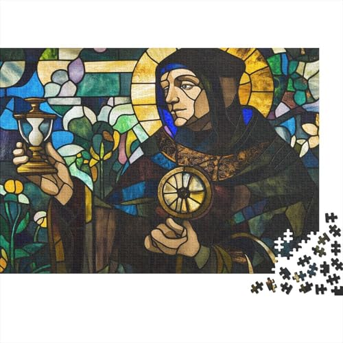 Kirche der Heiligen Saint Gläubiger Jünger Puzzle HolzKunst Premium Kreativ Lustiges Puzzles Plakat Für Erwachsene Kinder 300pcs (40x28cm) von DUABELPHF