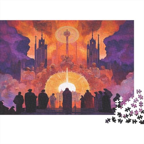 Kirche der Heiligen Saint Gläubiger Jünger Puzzle HolzKunst Premium Legespiel- Erwachsenenpuzzle Puzzles Plakat Für Erwachsene Kinder 300pcs (40x28cm) von DUABELPHF