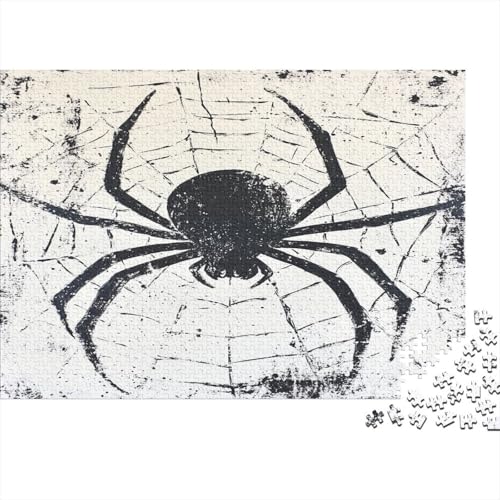 Kühl Spinne Spider Puzzle HolzKunst Premium Kreativ Lustiges Puzzles Plakat Für Erwachsene Kinder 300pcs (40x28cm) von DUABELPHF