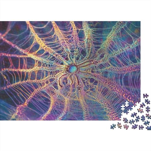 Kühl Spinne Spider Puzzle HolzKunst Premium Kreativ Lustiges Puzzles Plakat Für Erwachsene Kinder 300pcs (40x28cm) von DUABELPHF