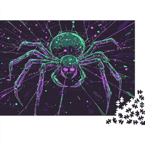 Kühl Spinne Spider Puzzle HolzKunst Premium Spiel Entpacken Puzzles Plakat Für Erwachsene Kinder 1000pcs (75x50cm) von DUABELPHF