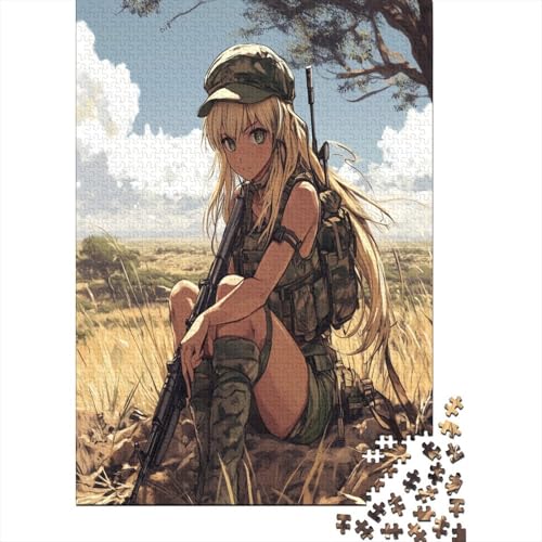 Mädchen Puzzle Holz Kunst Premium Puzzles Für Erwachsene Kinder 1000pcs (75x50cm) von DUABELPHF