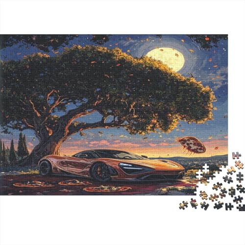 Ölgemälde Auto-Puzzle Fahrzeug car HolzKunst Premium Magie Kreativ Lustiges Automobil Fahrzeug car Puzzles Plakat Für Erwachsene Kinder 300pcs (40x28cm) von DUABELPHF