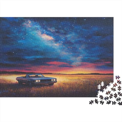 Ölgemälde Auto-Puzzle Fahrzeug car HolzKunst Premium Magie Kreativ Lustiges Puzzles Plakat Für Erwachsene Kinder 300pcs (40x28cm) von DUABELPHF