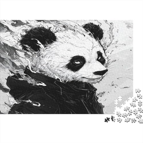 Panda Bambusbär Puzzle HolzKunst Premium Süßes Tier Kreativ Lustiges Puzzles Plakat Für Erwachsene Kinder 300pcs (40x28cm) von DUABELPHF