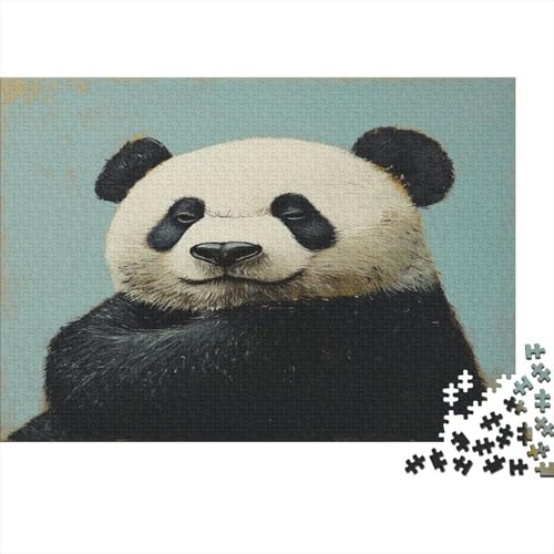 Panda Bambusbär Puzzle HolzKunst Premium Süßes Tier Kreativ Lustiges Puzzles Plakat Für Erwachsene Kinder 300pcs (40x28cm) von DUABELPHF