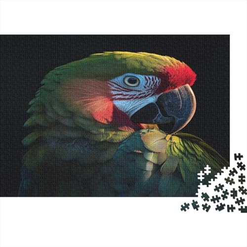 Papagei Parrot Puzzle HolzKunst Premium Legespiel- Erwachsenenpuzzle Tier Plakat Papageien Puzzles Für Erwachsene Und Kinder Ab 13 Jahren 300pcs (40x28cm) von DUABELPHF