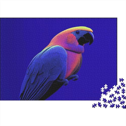 Papagei Parrot Puzzle HolzKunst Premium Polly Spiel Entpacken Tier Plakat Papageien Puzzles Für Erwachsene Und Kinder Ab 13 Jahren 300pcs (40x28cm) von DUABELPHF