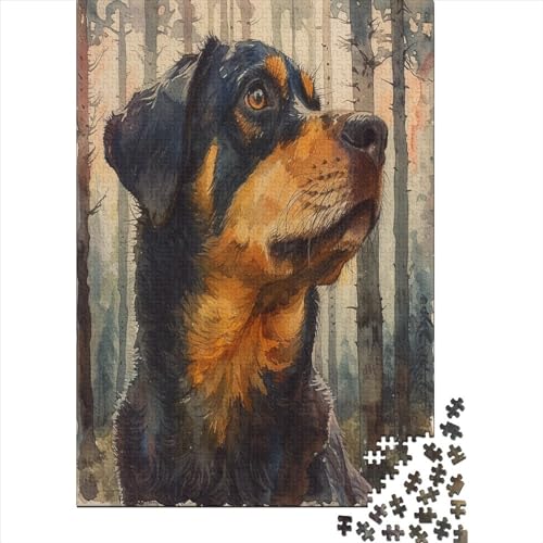 Rottweiler Puzzle 1000 Teile,Puzzle Für Erwachsene, Impossible Puzzle, GesKükenlichkeitsspiel Für Die Ganze Familie,Puzzle Legespiel- Erwachsenenpuzzle Puzzel 1000pcs (75x50cm) von DUABELPHF