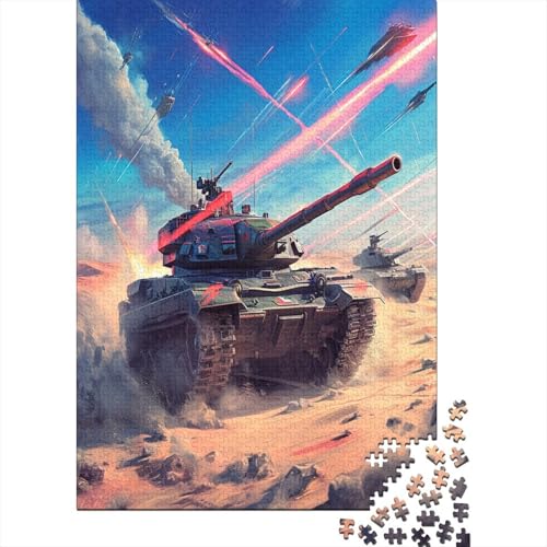 Tank Puzzle 1000 Teile,Puzzle Für Erwachsene, Impossible Puzzle, GesKükenlichkeitsspiel Für Die Ganze Familie,Puzzle Legespiel- Erwachsenenpuzzle Puzzel 1000pcs (75x50cm) von DUABELPHF