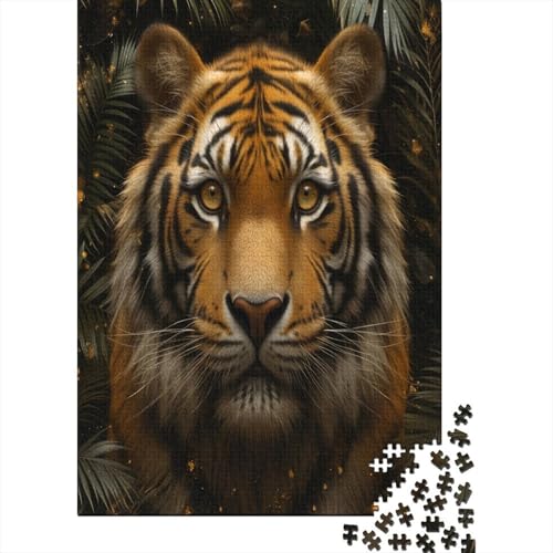 Tiger Puzzle 1000 Teile Puzzle Für Erwachsene Und Kinder Ab 14 Jahren Puzzel 1000pcs (75x50cm) von DUABELPHF