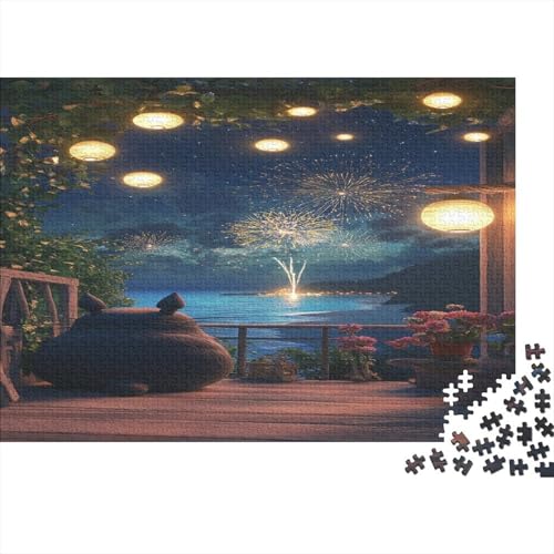 Totoro Chinchilla Puzzle HolzKunst Premium Cartoon Kreativ Lustiges Puzzles Plakat Für Erwachsene Kinder 500pcs (52x38cm) von DUABELPHF