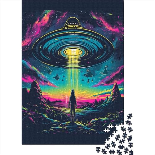 UFO Puzzlespiel 1000 Teile Puzzle Für Erwachsene Und Kinder Ab 14 Jahren, Puzzle-Motiv Erwachsenen Puzzlespiel Puzzel 1000pcs (75x50cm) von DUABELPHF