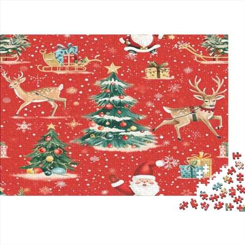 Weihnachten Elements Puzzle 1000 Teile Puzzle Für Erwachsene Und Kinder Ab 14 Jahren Puzzel 1000pcs (75x50cm) von DUABELPHF