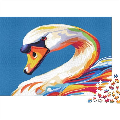 schön Schwan Swan Puzzle HolzKunst Premium Kreativ Lustiges Puzzles Plakat Für Erwachsene Kinder 300pcs (40x28cm) von DUABELPHF