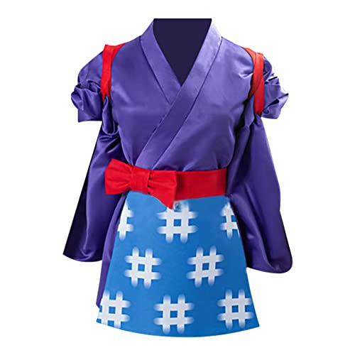 Animal Crossing Daisy Mae Kimono Cosplay Kostüm Uniformen Halloween Party Outfits für Anime Ausstellung Kostüm (M) von DUALY