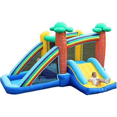 Hüpfburg Bounce House Portable Bouncy Castle Stability Durability Inflatable Bounce House Large Inflatable Jumping House von DUBTEDHOU