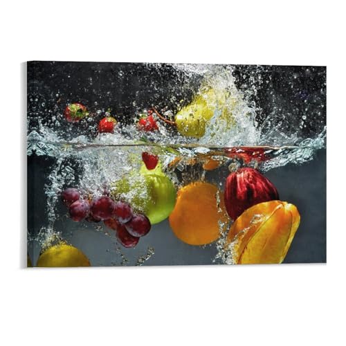 Frisches Obst und Gemüse, das unter Wasser getaucht Wird，Puzzle 1000 Teile für Erwachsene, Klassische Puzzle Puzzle Schwierig für Kid Surprise Birthday für Family Home Decor Art Puzzle（50x70cm）-146 von DUDOK