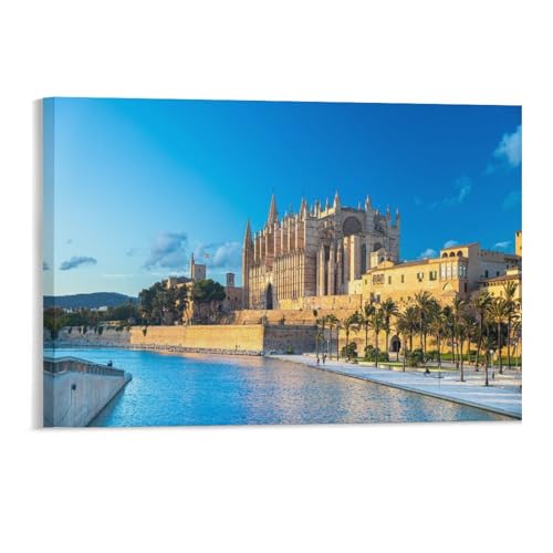 Puzzle 1000 Teile，Kathedrale von Palma de Mallorca，Kinderspielzeug Dekompressionsspiel Klassisches Spiel Puzzle（38x26cm）-118 von DUDOK