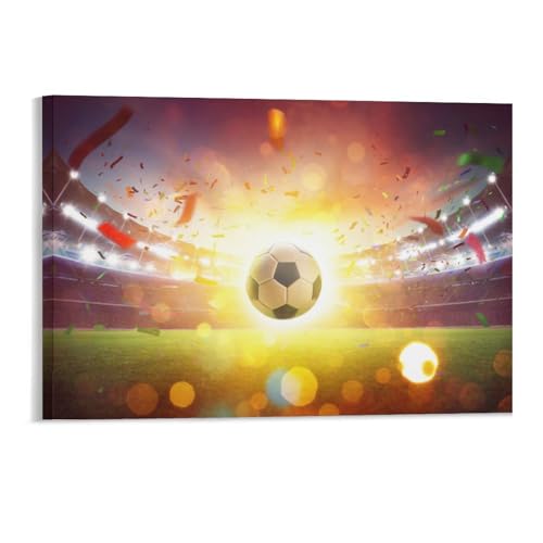 Puzzle 1000 Teile，Schwimmender Fußball im Fußballstadion，Papier Kinderspielzeug Dekompressionsspiel（38x26cm）-56 von DUDOK