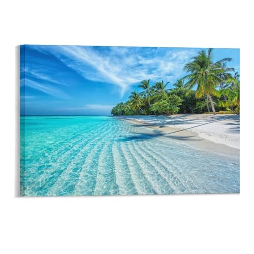 Puzzle 1000 Teile，Tropischer Strand auf den Malediven，Kinderspielzeug Dekompressionsspiel Klassisches Spiel Puzzle（38x26cm）-70 von DUDOK