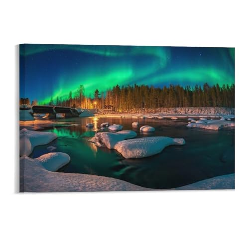 Puzzle 1000 Teile für Erwachsene，Nordlicht Aurora Borealis，Teenager Jungen Mädchen Puzzle for Teen Lernspiel Holiday Challenging Puzzle（75x50cm）-180 von DUDOK