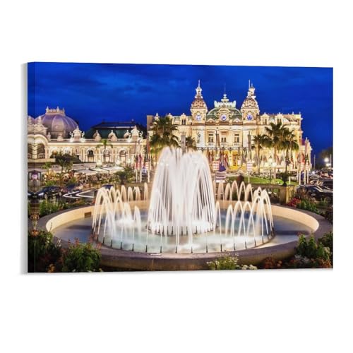 Wahrzeichen von Monaco，Puzzles 1000 Teile für Erwachsene, Klassische Puzzle Jungen Mädchen Puzzle Herausfordernde Und Schwierige Rätsel für Erwachsene Und Jugendliche（50x70cm）-54 von DUDOK