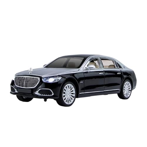 1/22 Für Maybach S400 Legierung Luxus Druckguss Metall Spielzeug Auto Modell Sound Und Licht Geschenk Druckgussmodelle Motorfahrzeuge(S680 Black) von DUEVEL