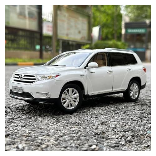 1 18 Automodell Für 2012 Toyota Highlander Metallmodell Fahrzeug Geschenk Ornament Sammlung Druckgussmodelle Motorfahrzeuge(Weiß) von DUEVEL