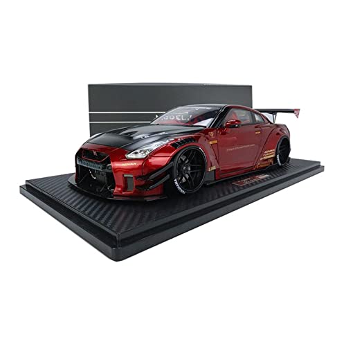 1 18 Diecast Fahrzeug Für Nissan GTR R35 Simulation Harz Rot Sportwagen Modell Sammlerstücke Druckgussmodelle Motorfahrzeuge von DUEVEL