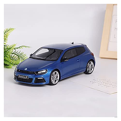 1 18 Diecast Fahrzeug Für VW Scirocco R Hochsimulationsharz Blaues Automodell Sammlerornamente Druckgussmodelle Motorfahrzeuge von DUEVEL