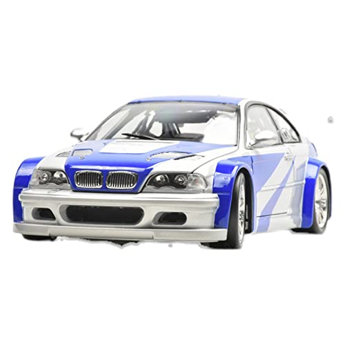 1 18 Fit für BMW M3 GTR E46 der vierten Generation Druckgusslegierung Automodell statische Geschenke für Erwachsene Druckgussmodelle Motorfahrzeuge(A) von DUEVEL