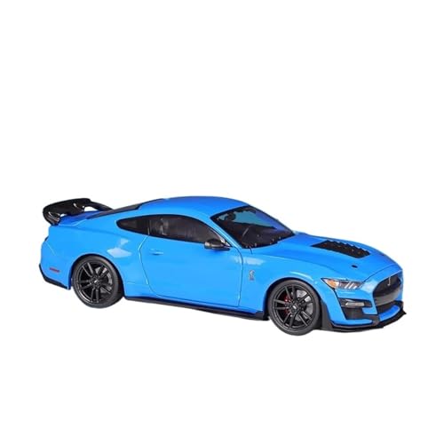 1 18 Für 2020 Mustang Shelby GT500 Ford Blau Sport Auto Sammeln Modell Auto Ornamente Druckgussmodelle Motorfahrzeuge(All Blue) von DUEVEL