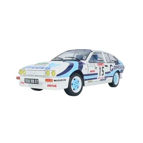1 18 Für Alfa Romy GTV6 Rallye des Rennwagen Nr. 15 1986 Doppelöffnungslegierung Automodell Spielzeugauto Geschenk Druckgussmodelle Motorfahrzeuge 1 18 Für Alfa Romy GTV6 Rallye des Rennwagen Nr. 15 1986 Doppelöffnungslegierung Automodell Spielzeugauto Geschenk Druckgussmodelle Motorfahrzeuge von DUEVEL