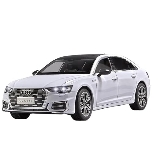 1 18 Für Audi A6 Legierung Auto Diecast Spielzeug Metall Fahrzeug Modell Sound Und Licht Simulation Sammlung Spielzeug Druckgussmodelle Motorfahrzeuge(White) von DUEVEL