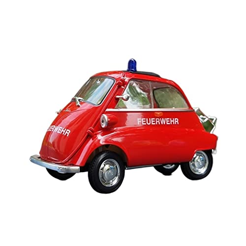 1 18 Für BMW Isetta Rot Druckguss Legierung Automodell Souvenir Sammlung Ornamente Geburtstagsgeschenk Druckgussmodelle Motorfahrzeuge(B) von DUEVEL