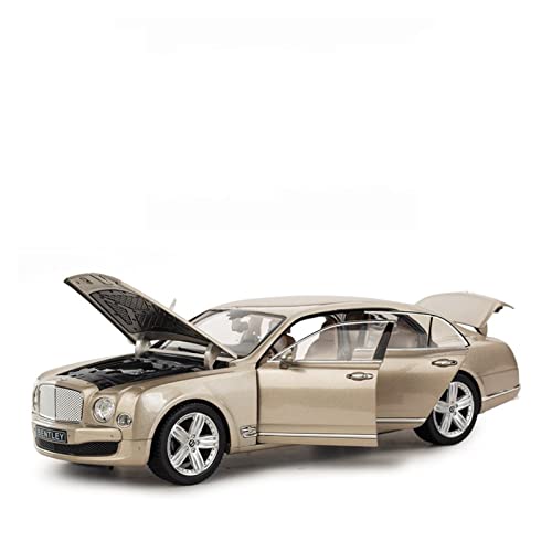 1 18 Für Bentley Mulsanne Simulation Alloy Scale Luxusautomodell Statisches Fahrzeug Sammlerstück Ornament Druckgussmodelle Motorfahrzeuge(Gold) von DUEVEL