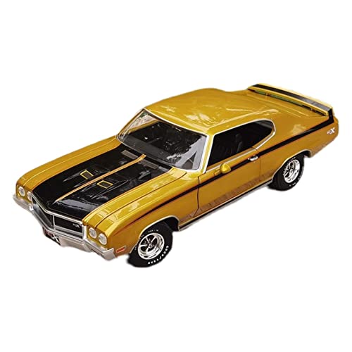 1 18 Für Buick GSX Golden Yellow Classic Car Legierung Druckguss Modell Sammlung Display Geschenk Druckgussmodelle Motorfahrzeuge von DUEVEL