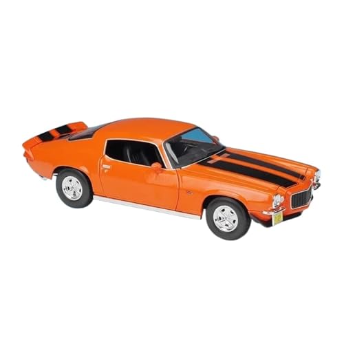 1 18 Für Chevrolet Camaro 1971 Simulation Legierung Auto Modell Sammlung Geschenk Dekoration Ornamente Modell Druckgussmodelle Motorfahrzeuge(Orange) von DUEVEL