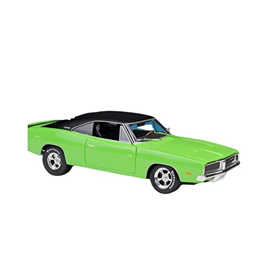 1 18 Für Dodge Charger 1969 Oldtimer Legierung Modellauto Erwachsene Sammlung Souvenir Display Ornamente Druckgussmodelle Motorfahrzeuge(B) von DUEVEL