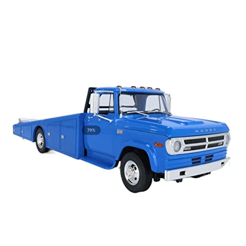 1 18 Für Dodge D-300 Blue Ramp Truck Legierung Druckguss Statische Modellauto-Sammlung Männer Geschenk Druckgussmodelle Motorfahrzeuge von DUEVEL