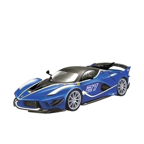 1 18 Für Ferrari FXXK Evo Statisches Automodell Metalllegierung Simulation Automodell Sammlung Ornament Spielzeug Druckgussmodelle Motorfahrzeuge(Blau) von DUEVEL