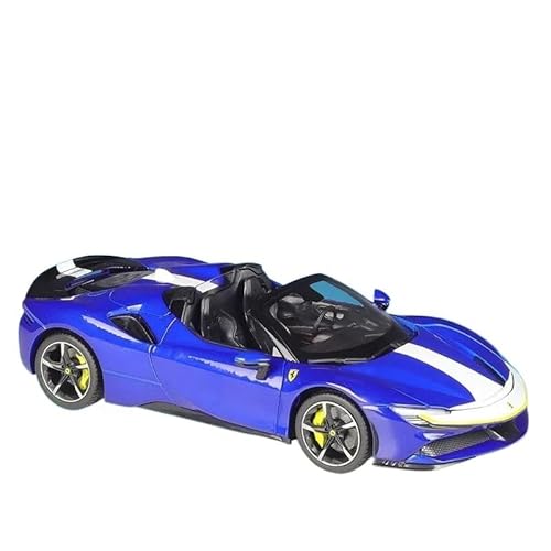 1 18 Für Hardcover Ferrari SF90 Spider Assetto Fiorano Diecast Car Alloy Car Dekoration Display-Sammlung Druckgussmodelle Motorfahrzeuge von DUEVEL