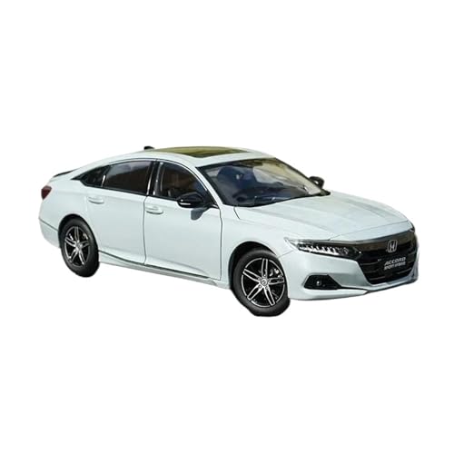 1 18 Für Honda 10th Gen 2022 Accord Automodell Diecast Metal Vehicle Toy Collection Sammlerstück Display Ornamente Druckgussmodelle Motorfahrzeuge(White) von DUEVEL